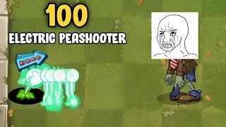 PvZ 2 100 Electric Peashooter, Which zombie can defeat him?