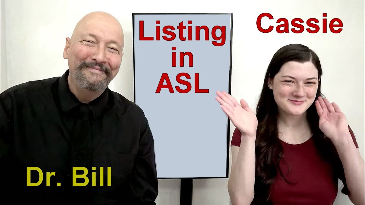 Video thumbnail for Listing in ASL
