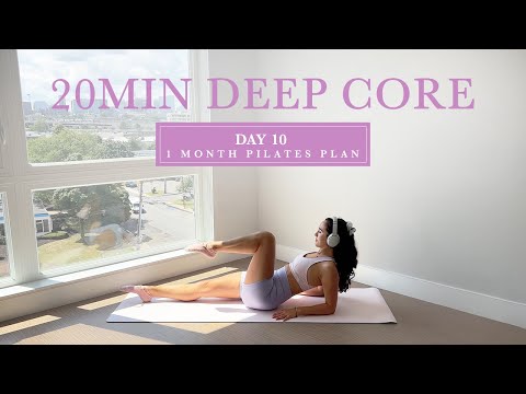 DAY 10 - 1 Month At Home Pilates Plan // 20MIN Lower Abs & Deep Core Sculpt // madeleineabeid