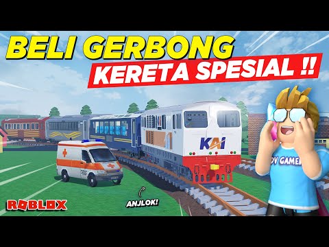 BELI DAN NYOBAIN SEMUA GERBONG KERETA API SPESIAL FULL INTERIOR !! ROLEPLAY GAME KAI - Roblox