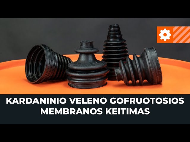 Peržiūrėkite vaizdo įrašo vadovą, kaip pakeisti MERCEDES-BENZ VIANO Gofruotoji Membrana Kardaninis Velenas