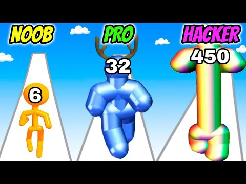 Tall Man Run - NOOB vs PRO vs HACKER BIG UPDATE PART 02