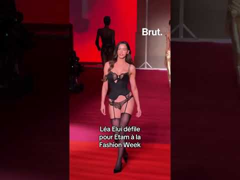 @leaelui8224 walks the runway for Etam at Paris Fashion Week.