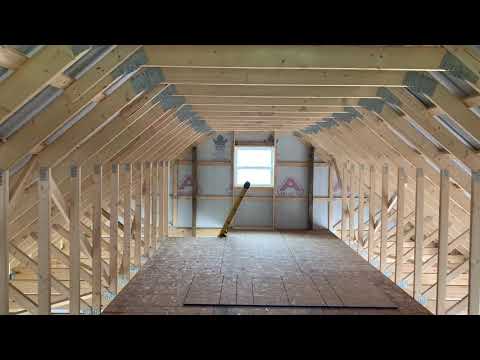 Attic Style Trusses Post Frame Room | Old Fort, Ohio