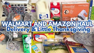 WALMART, MEAT MARKET, AMAZON HAUL - FEW THANKSGIVING ITEMS