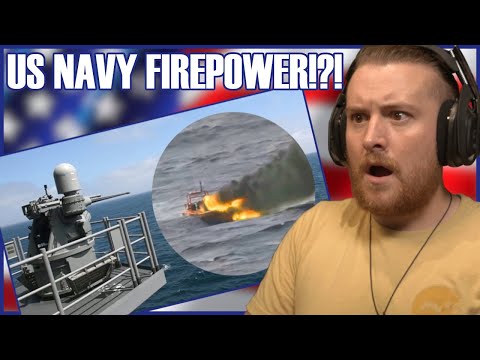 Royal Marine Reacts To US Navy Obliterates Attacking Fast-Boat!