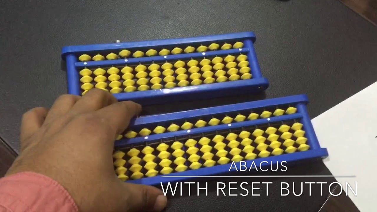 Auto Clearing Abacus with reset button