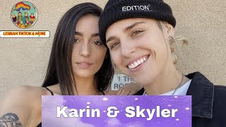 The Most Beautiful Lesbian Couple On Tiktok || Karin and Skyler || Lesbian Tiktok Compilation