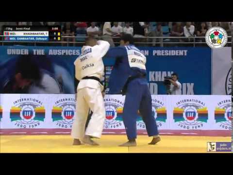 Judo 2014 Grand Prix Ulaanbaatar: Khasbaatar (MGL) - Ganbaatar (MGL) [-73kg] semi-final