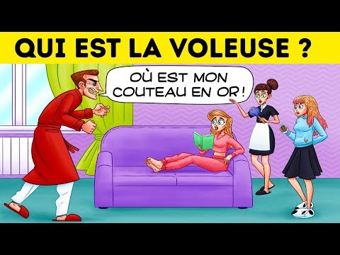 QUI EST LE VOLEUR ?🤔 22 ÉNIGMES CRIMINELLES ! TESTS DE QI POUR LES ENFANTS 👍