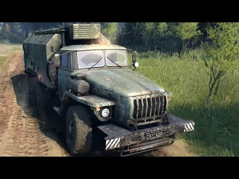 SpinTires - Ural 4320 - Truck Dirt Offroad Showreel Test Drive