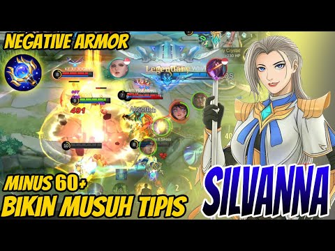 SILVANNA OFFLANER NEGATIVE ARMOR COUNTER FREYA!! - Silvanna Best Build 2023 ~ MLBB