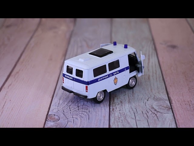 Фургон КРУТЫЕ ТАЧКИ Дежурная часть инерционный световые звуковые эффекты металлический  - видео