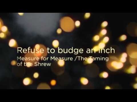 You're Quoting Shakespeare