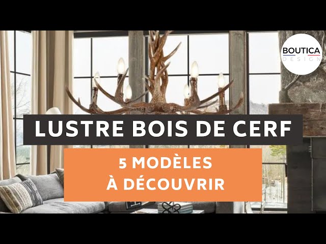 sélection de 10 lustres bois de cerf en vidéo