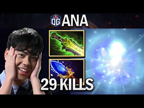 OG.ANA SMURF IO WITH 29 KILLS - DOTA 2 7.28 GAMEPLAY
