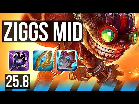ZIGGS vs SYNDRA (MID) | 7/2/11, 1200+ games | EUW Grandmaster | 25.8