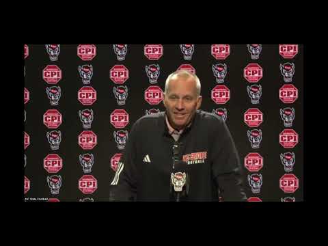 NC State coach Dave Doeren press conference to preview Georgia Tech, focused on winning games