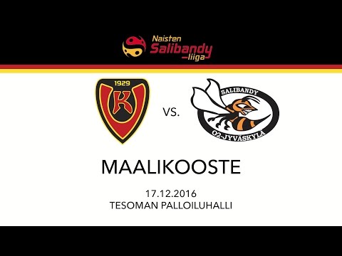 Naisten Liiga: Koovee-O2JKL, 17.12.2016, Maalikooste