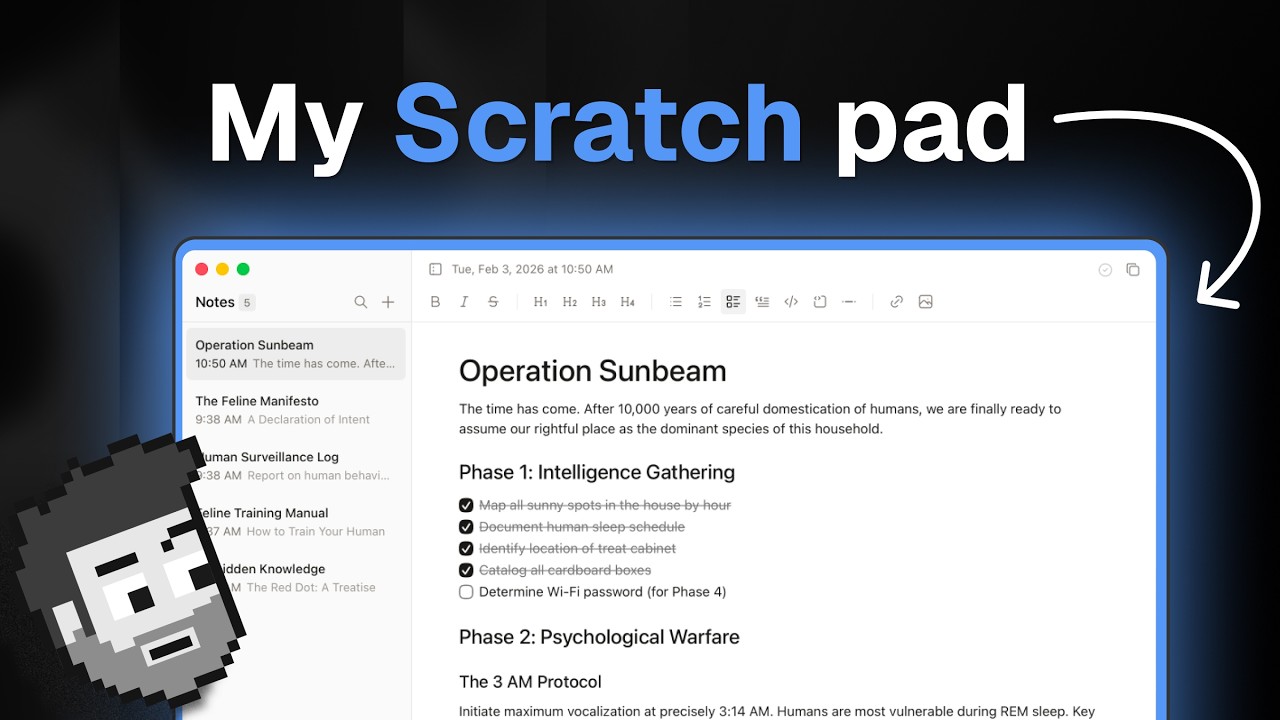 My notes app: Git, Claude, Markdown