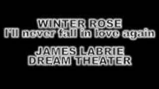 WINTER ROSE - I&#39;ll never fall in love again