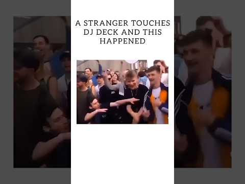 A stranger touches DJ's deck and this happened 🤯 #stranger #dj #funny