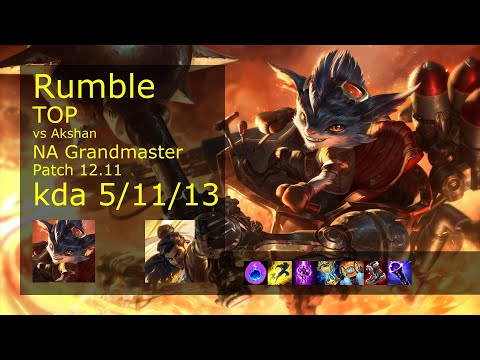 Rank 2 NA Rumble Top: Rumble vs Akshan