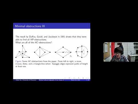 Graphs and Matroids Seminar - Zishen Qu