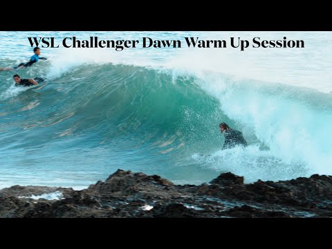 WSL Dawn Warm Up Session - Snapper Rocks - 28 April 2024