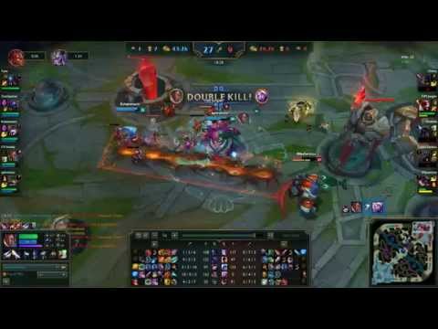 C9 Sneaky Lucian QUADRA KILL   151113