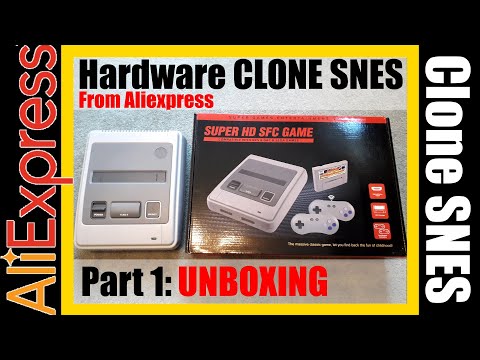Pt.1: Hardware Clone SNES Super Nintendo Famicom - Aliexpress Unboxing