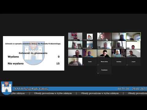 Gmina Sułoszowa – transmisja na żywo  - 29.01.2021r.