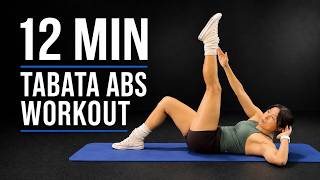12 MIN TABATA ABS Workout | Burn Belly Fat & Tighten Your Core