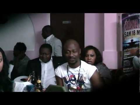 Landry Onguele (Sans Visas de Petit Pays) et Nadia Ewande avant le 08 Mars 2013 au Foufou Club