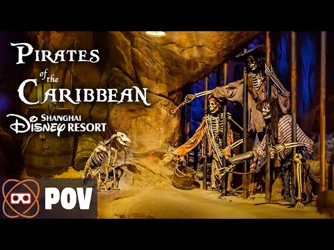 [4K] Amazing Shanghai Disneyland Pirates Dark Ride - Overcapture POV