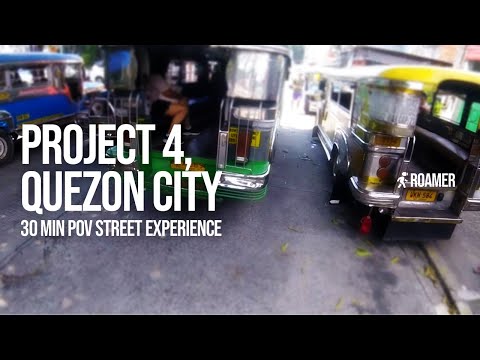 Project 4, Quezon City, 6KM Walking Tour 🇵🇭 – 30 Min POV Street Experience