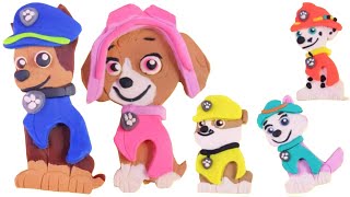 PAW PATROL Play Doh Hero Set: DIY Pups Chase, Skye, Marshall Art