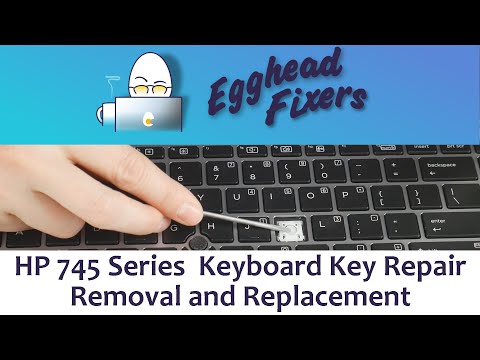 HP 745 Series  Keyboard Key Repair - Removal and Replacement