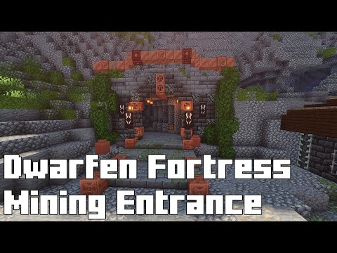 Minecraft Dwarven Fortress Mining Entrance | Epic Underground Inspiration