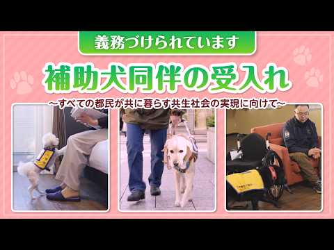知っていますか？補助犬同伴の受け入れ（事業者向け・普及啓発用）