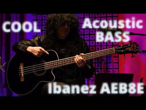 Ibanez AEB8E Acoustic Bass Review & Sound Demo (Mic + Line Out)