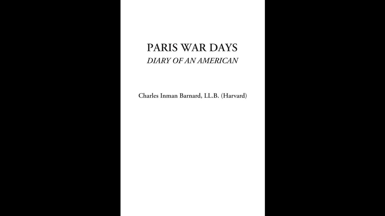 Paris War Days (Diary of an American)