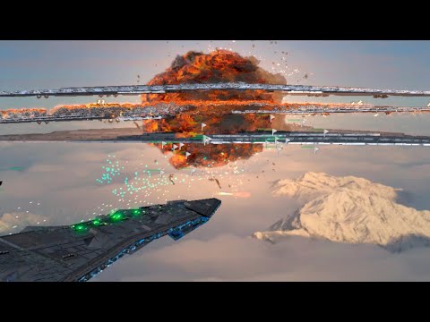 Imperium Ultra Star Destroyer vs Supremacies | Empire at War Remake AR