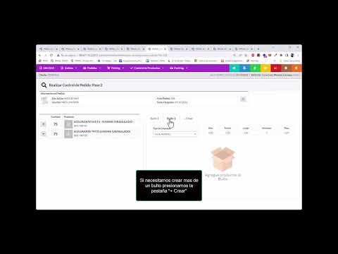 PANAL WMS - Preparación de Pedidos - Realizar Packing