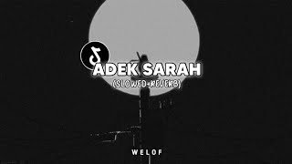 Download lagu DJ Adek Sarah (slowed reverb) mp3
