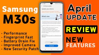 Samsung Galaxy M30s April Update 2022 | 10+ New Features | Samsung M30s New Update One Ui 4.0 #M30s