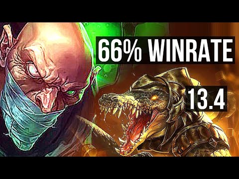 SINGED vs RENEKTON (TOP) | 6/1/16, 66% winrate, Dominating | KR Diamond | 13.4