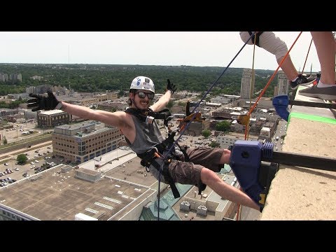 Connor's Make-A-Wish® Rope for Hope rappel