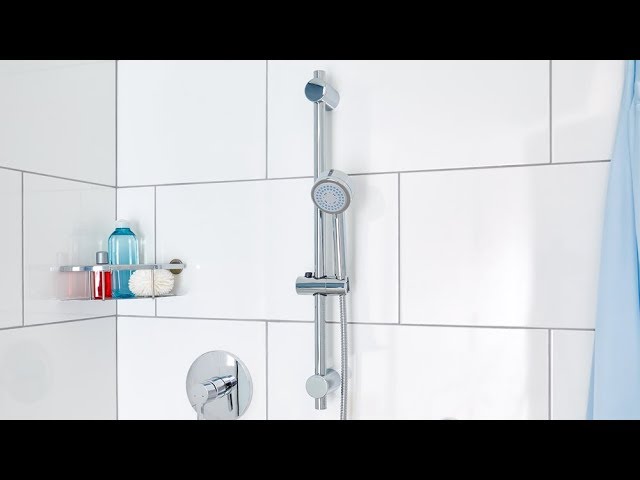 Vídeo relacionado con Grupo ducha Ducha de mano anticalcárea con soporte orientable. Flexo doble engatillado