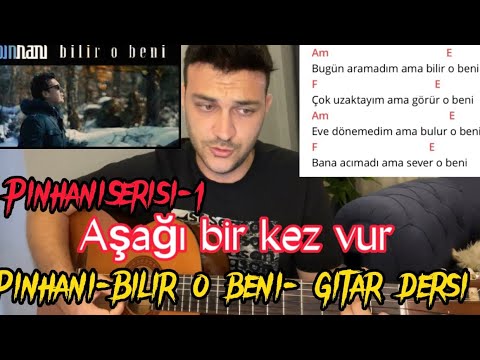 Pinhani-Bilir O Beni -Gitar dersi-En kolay ton ile nasıl çalınır ?